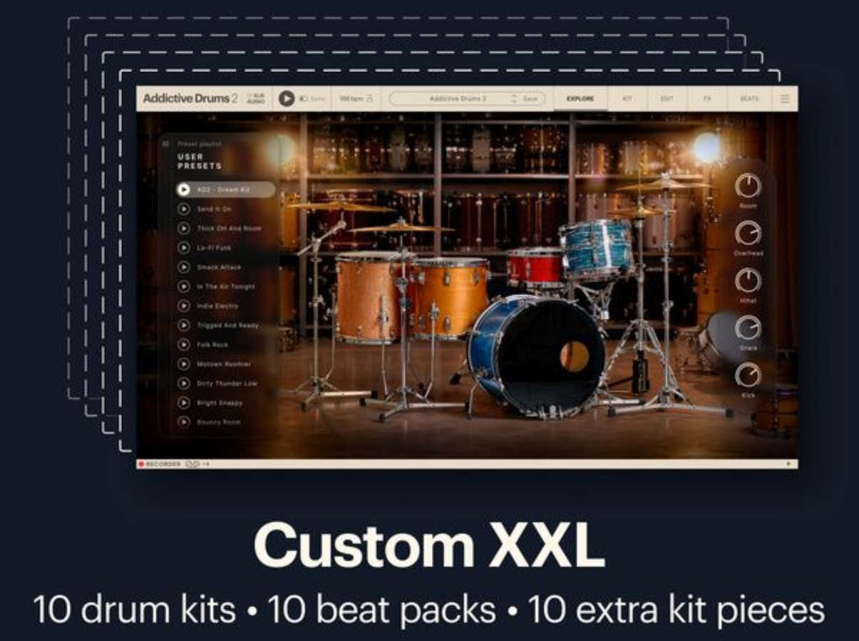 Addictive Drums 2 Colección Custom XXL