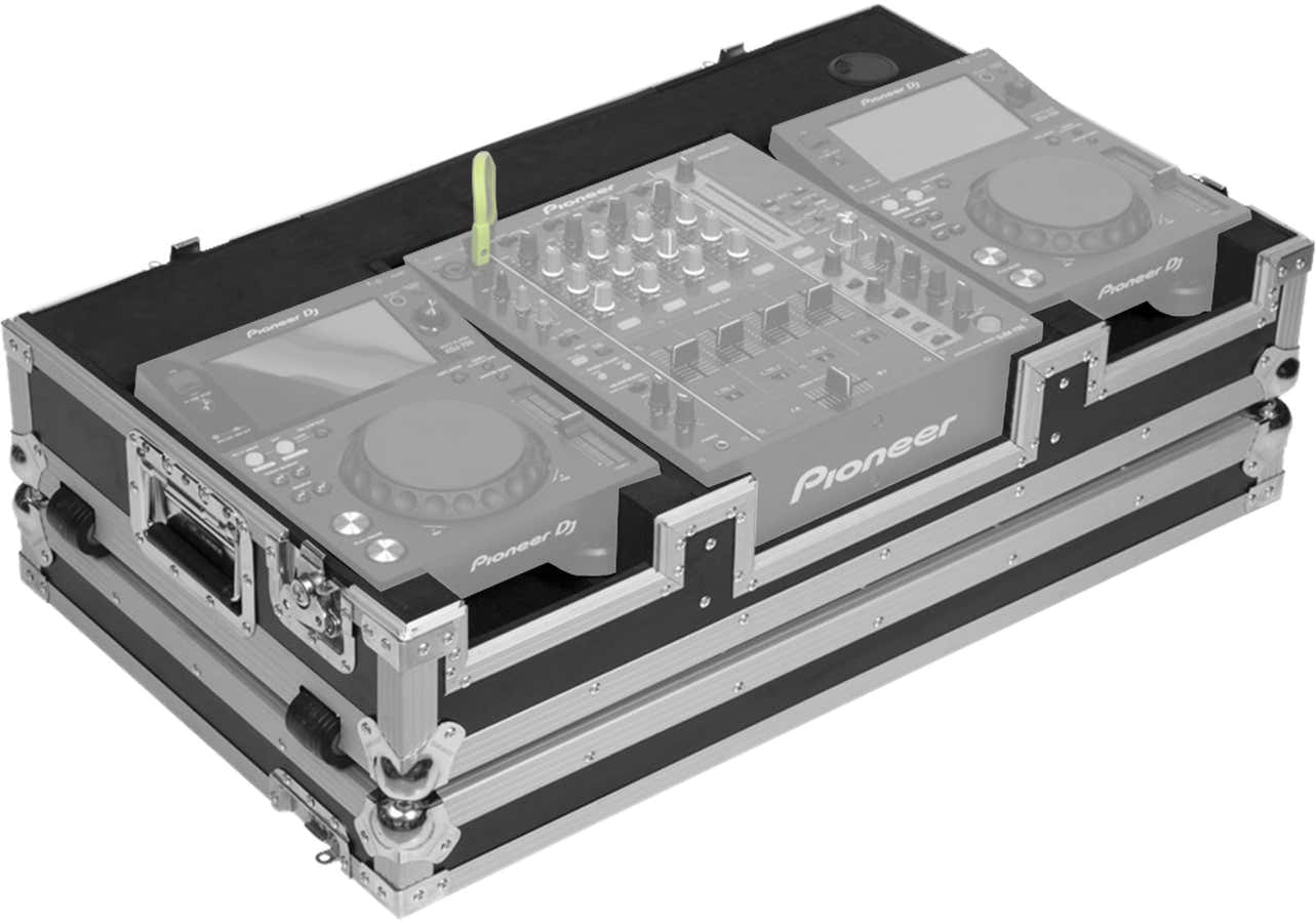 Flight Consola 10/12'' XDJ700 y DJM750 W Plata