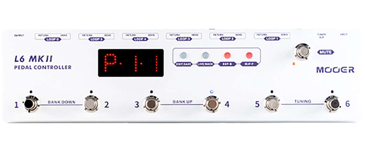 PEDALIER MOOER CONTROLLER L6 MKII BLANC