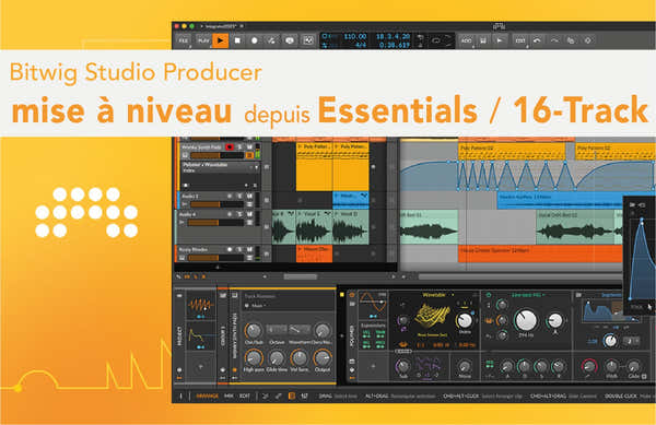 Bitwig Actualización de Productor de estudio Esenciales 16 pistas