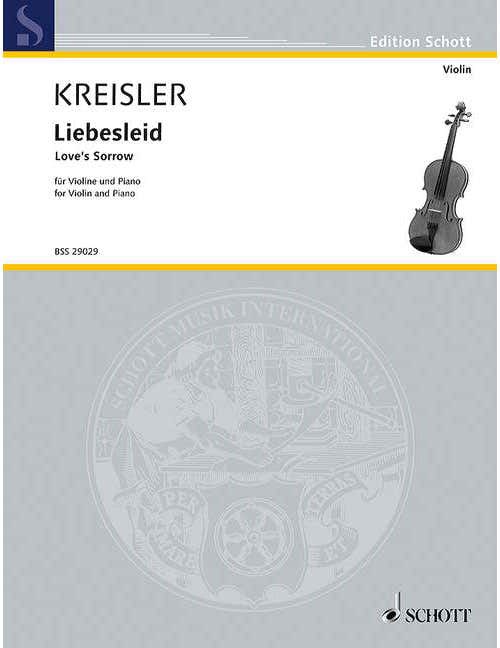KREISLER FRITZ - LOVE'S SORROW - VIOLIN AND PIANO