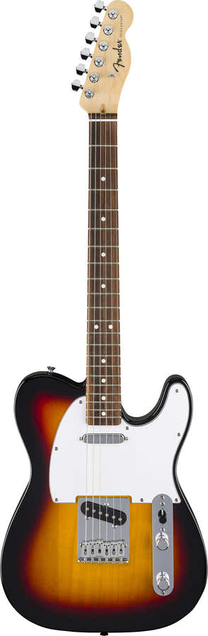 Telecaster Standard LRL Golpeador blanco Sunburst de 3 colores