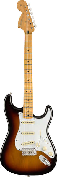 Stratocaster de firma Jimi Hendrix MN Sunburst de 3 colores