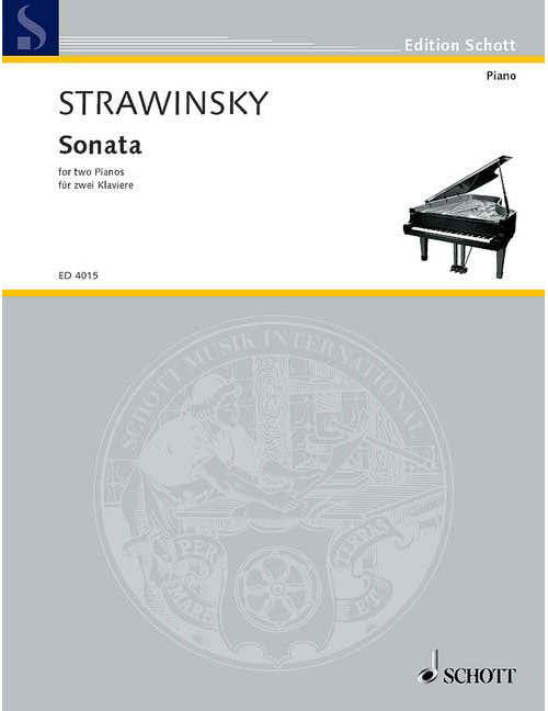 Stravinsky - Sonate - 2 Pianos (4 Hets)
