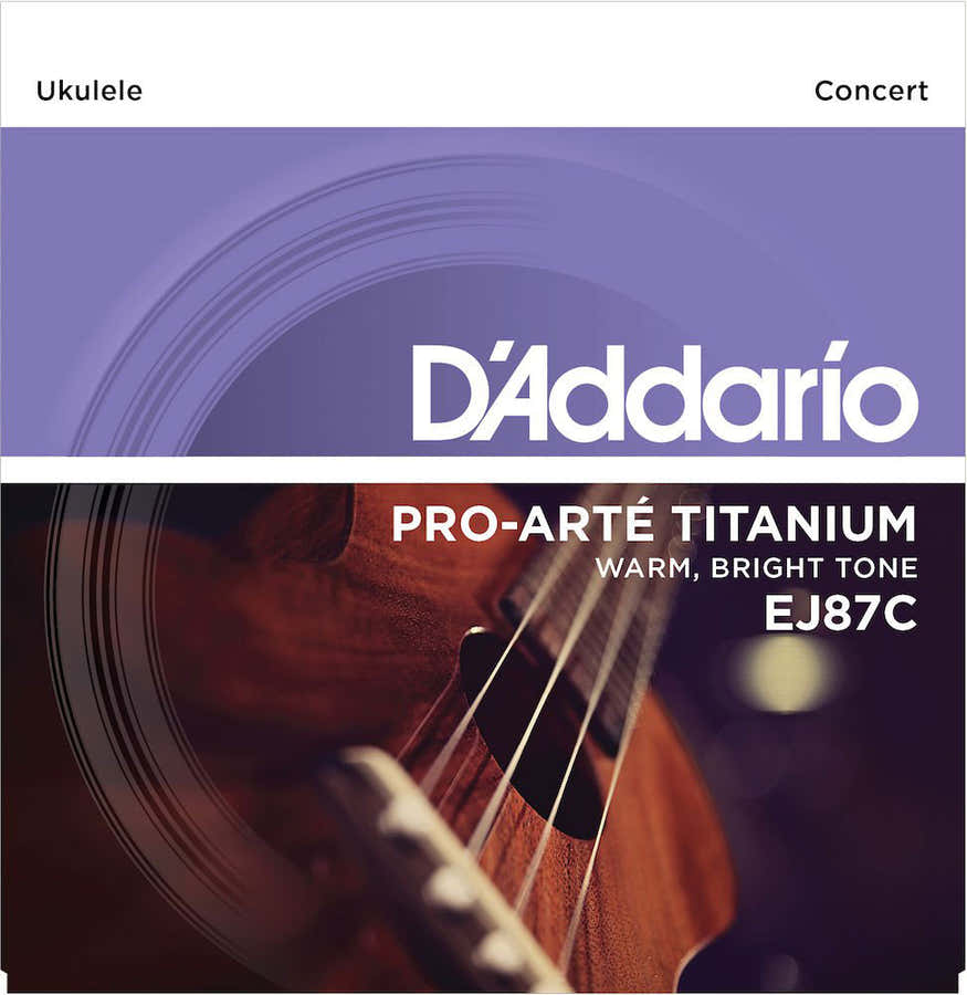 EJ87c Titanio Ukelele Cuerdas Concierto
