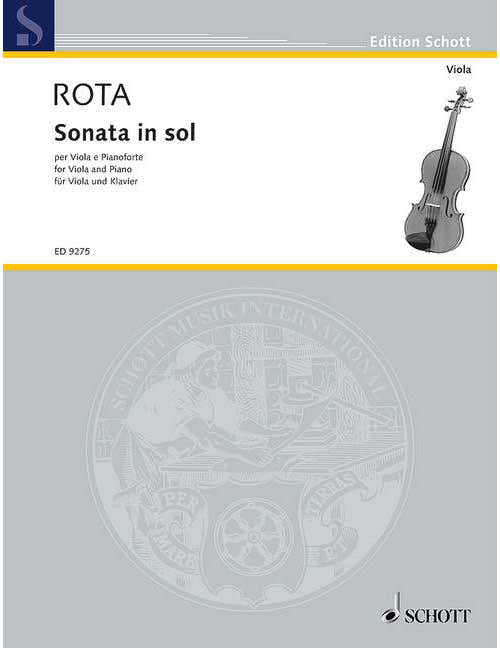Rota - Sonata In Sol - Alto et Piano