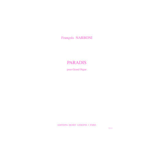 Narboni Francois - Paradis - Orgue