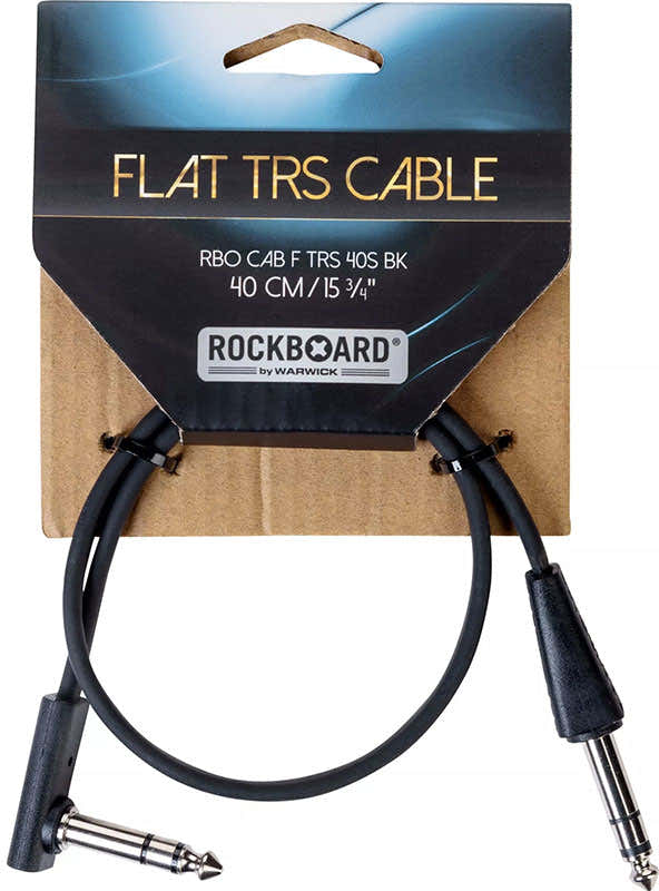 Flat Trs Cable 40 Cm Straight / Angled - Black
