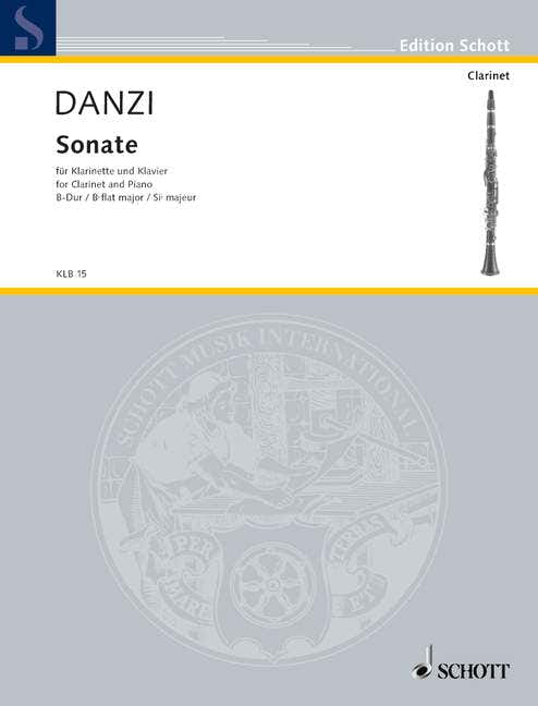 Danzi Franz - Sonate BB Major - Clarinet And Piano
