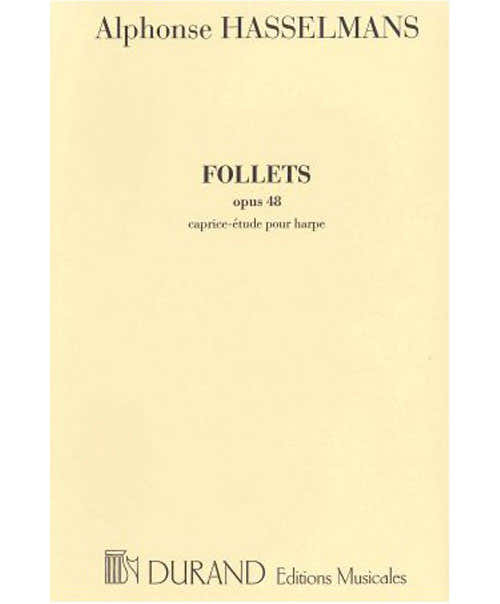 HASSELMANS A. - FOLLETS. CAPRICE-ETUDE OPUS 48 - HARPE