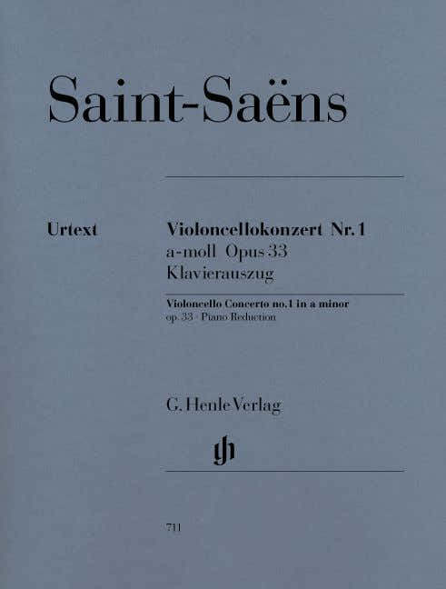 SAINT-SAENS C. - CONCERTO FOR VIOLONCELLO AND ORCHESTRA NO. 1 A MINOR OP. 33