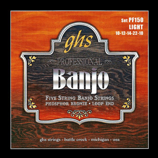 FOLK CORD BANJO PHOSPHOR BRONZE LIGHT !10-12-14-14-22-22-10