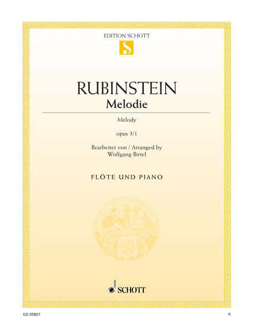 Rubinstejn - Melody Op. 3/1 - Flute et Piano
