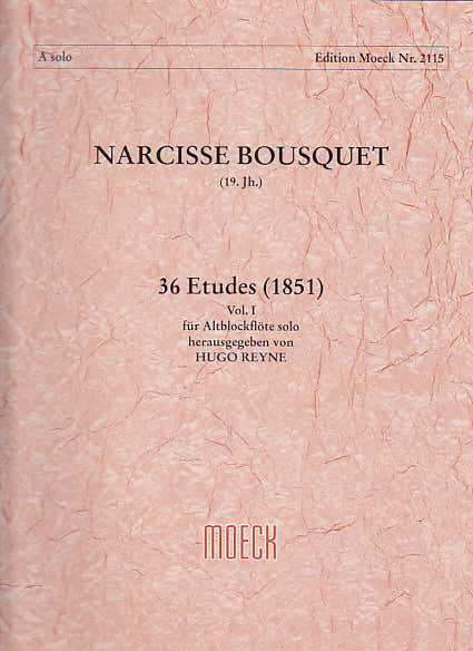Bousquet N. - 36 estudios (1851) Vol. 1 - Flauta dulce alto