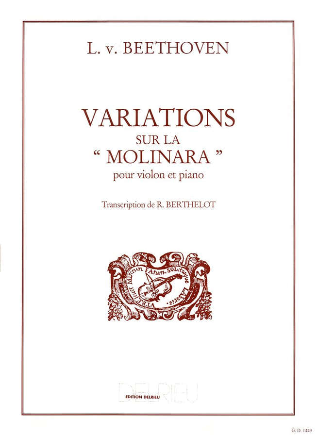 Beethoven L.van - Variations Sur La Molinara - Violon