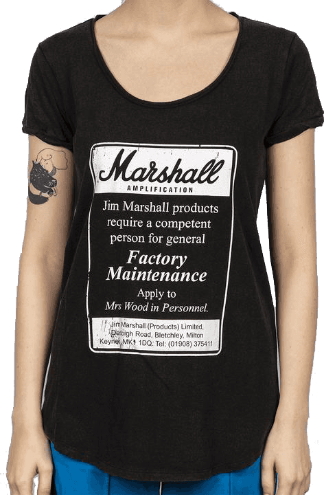 "M" Marshall Personnel Camiseta de mujer