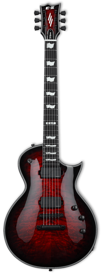 E-II Eclipse Quilted Maple Fluence Transparente Negro Cereza Sunburst
