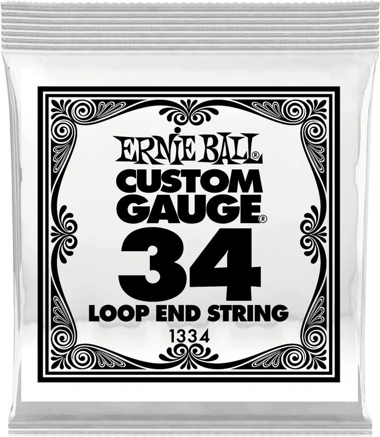 .034 LOOP END STAINLESS STEEL WOUND BANJO OR MANDOLIN GUITAR STRINGS