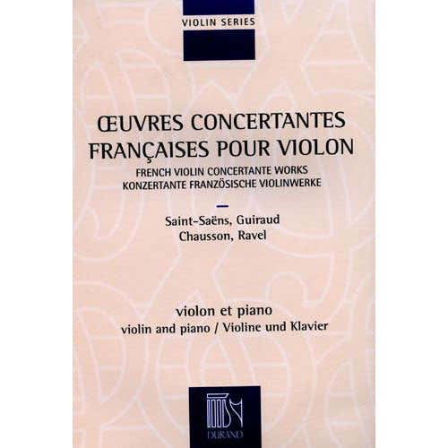 Obras concertantes francesas - Violín y piano
