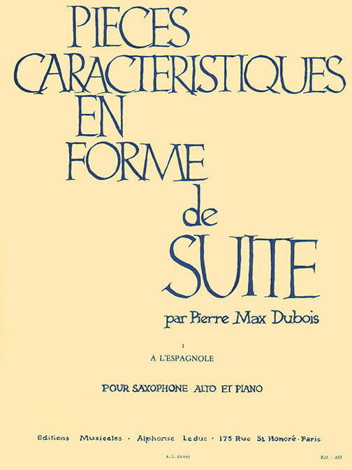 Pièces Caractéristiques 1 En Forme De Suite Op.77