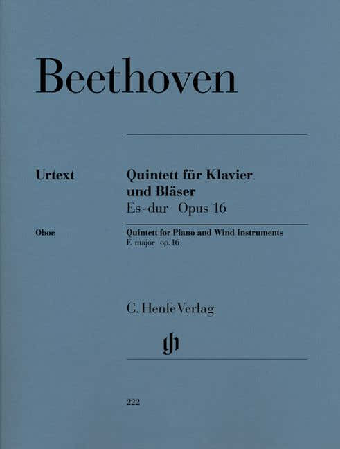 Beethoven L.V. - Piano Quintet E Flat Major Op. 16 (Version For Wind Instruments) For Piano Oboe C
