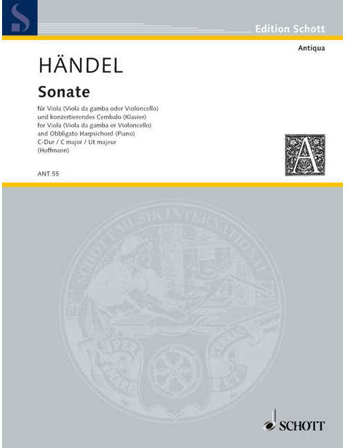 Händel - Sonata - Alto (Alto Da Gamba Violoncelle) Et Concert Clavecin (Piano)