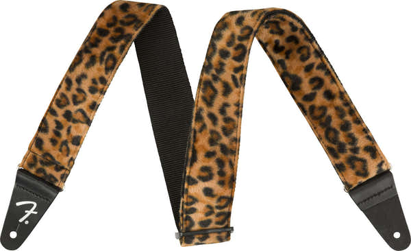 WILD LEOPARD PRINT STRAP 2"