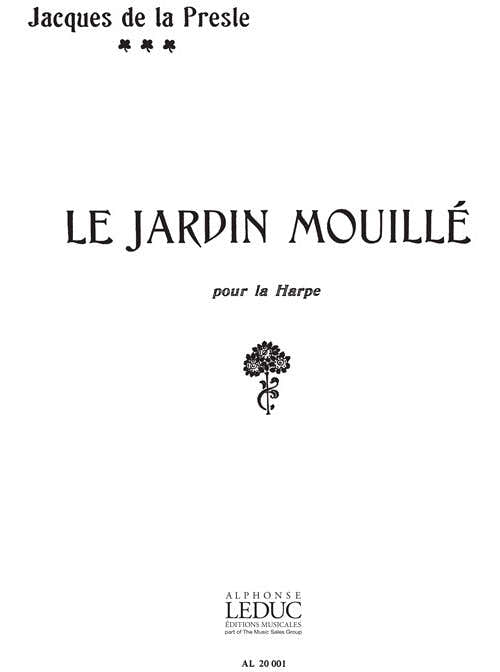 Le Jardin mouillé pour harpe