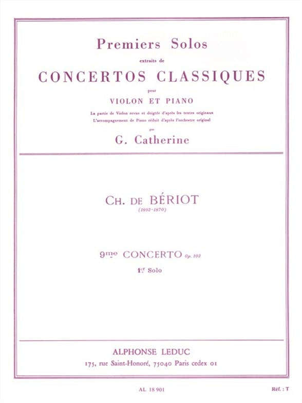 First Solos extracted from the Classic Concertos