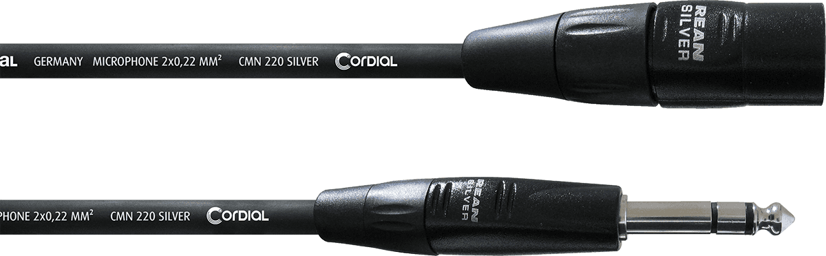 Cable de Audio XLR Macho/jack Estéreo 1,5 M