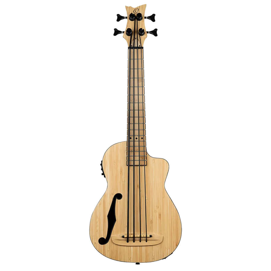 Ukelele bajo de bambú macizo EQ