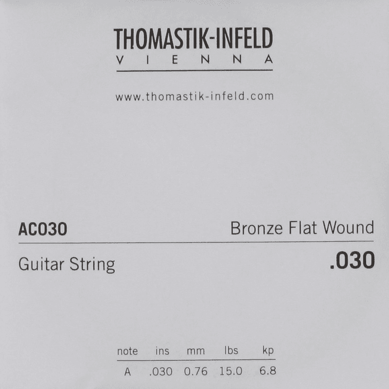 THOMASTIK ACOUSTIC GUITAR STRINGS PLECTRUM ACOUSTIC SERIES. NICKEL-FREE.030