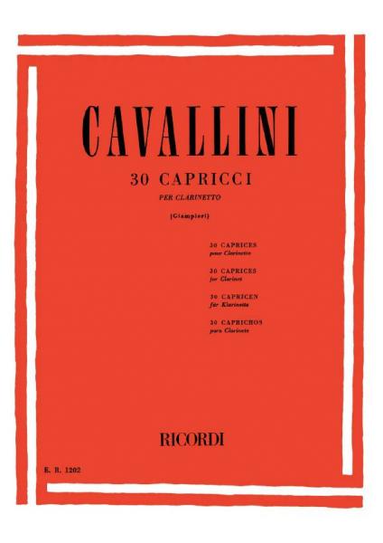 Cavallini E. - 30 Capricci - Clarinette