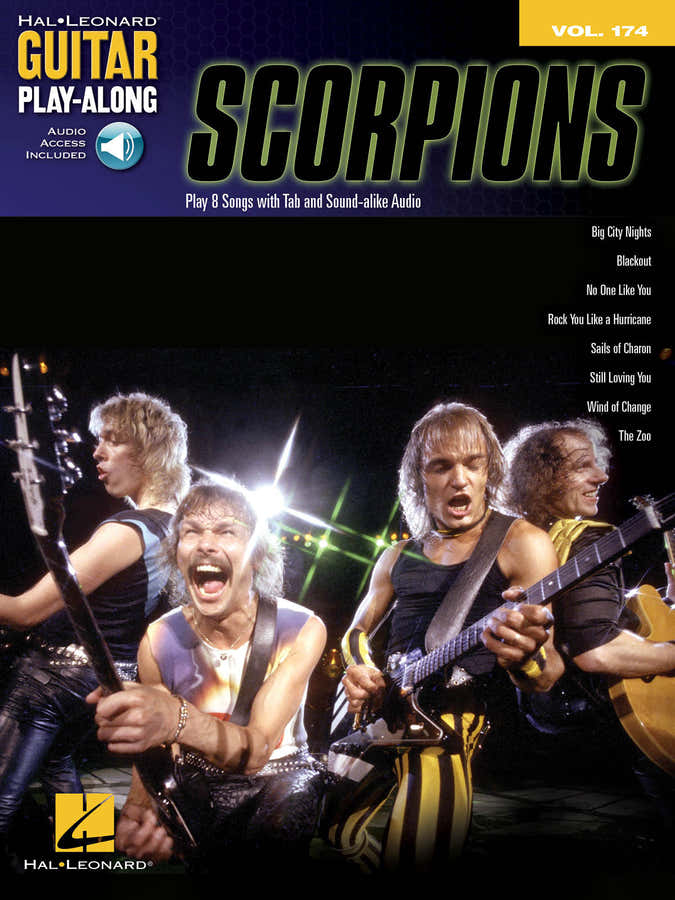Scorpions - Guitar Play Along Vol.174 + Audio En Ligne - Guitare Tab