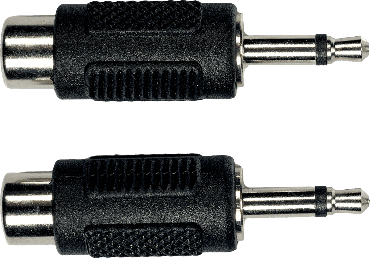 AD16 FEMALE RCA TO MALE 1/8 PHONE JACK - 2 PCS