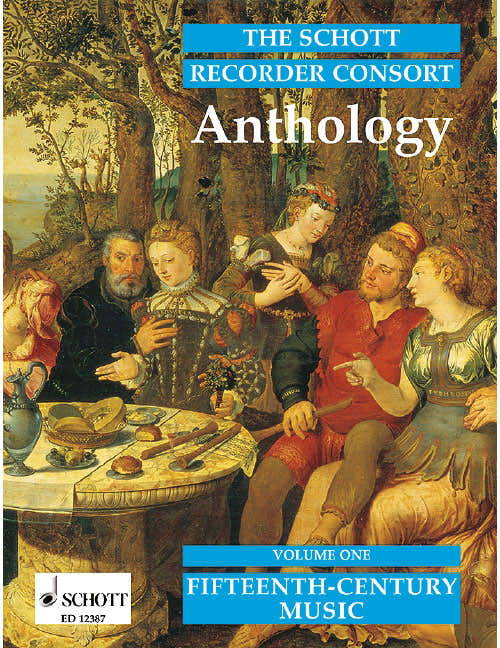THE SCHOTT RECORDER CONSORT ANTHOLOGY VOL.1 - 2-4 RECORDERS (SA/ATT/SAT/AAT/STB/SATT/ATTB/SATB)