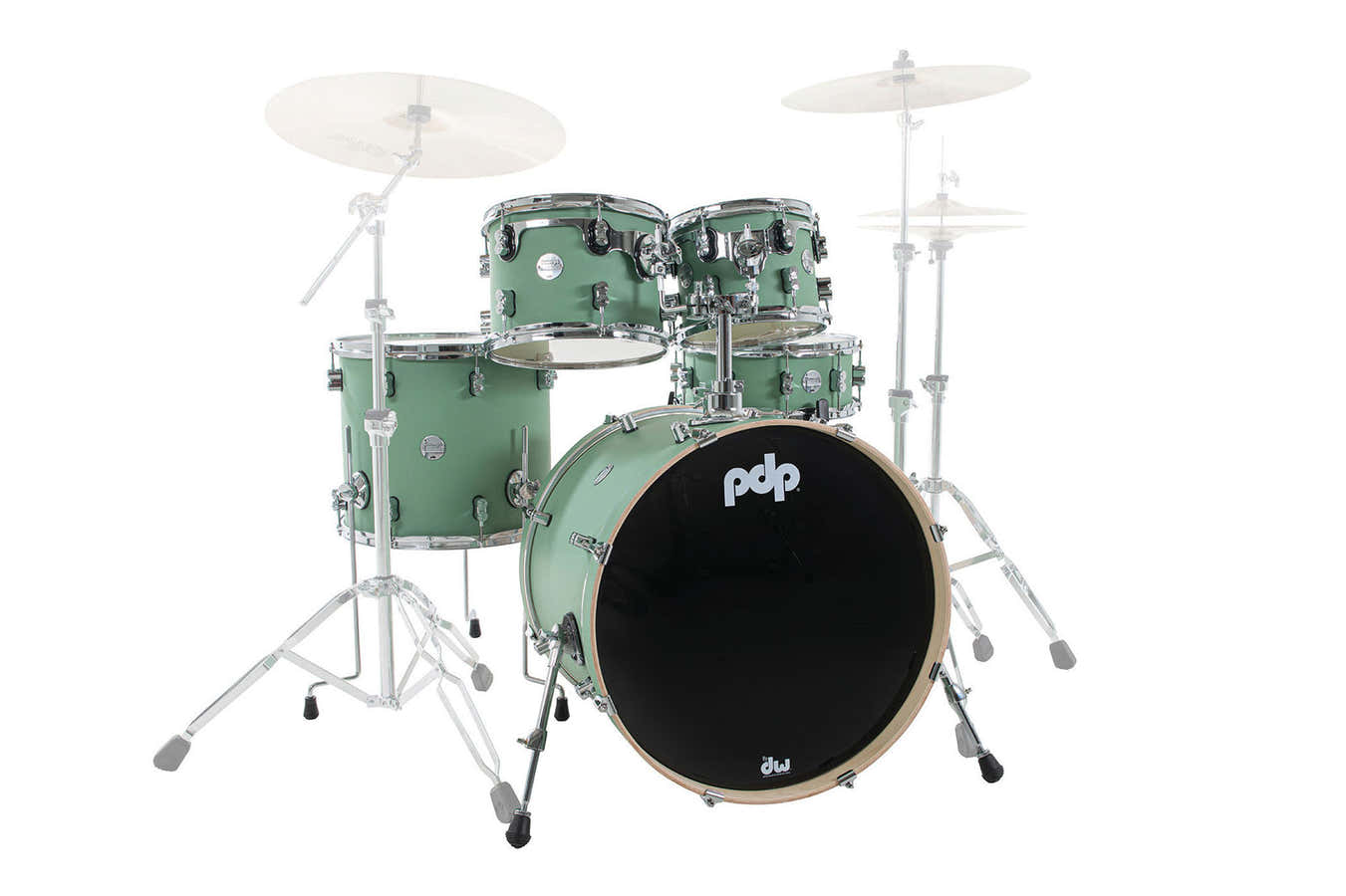 SHELL SET CONCEPT MAPLE FINISH PLY CM5 KIT 22" SATIN SEAFOAM PDCM2215SF