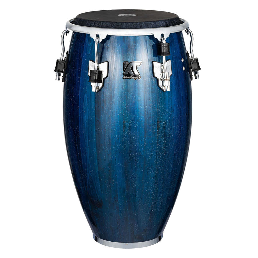 Artist Series William Kachiro Tumba 12 1/2" /REMO® Black Calfskin Skyndeep Heads - Blue Wave