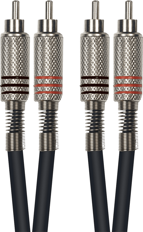 K04 2 X 1/4 STEREO PHONE TO 2 X RCA 10FT./ 3 M.