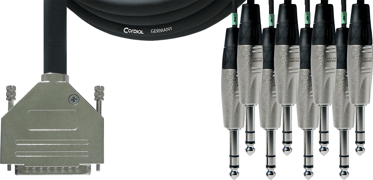 Cable de Interfaz SUB-D/8 Jack Estéreo 3 M