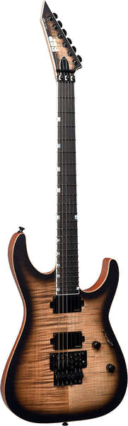 ESP M2 negro Sunburst satinado translúcido