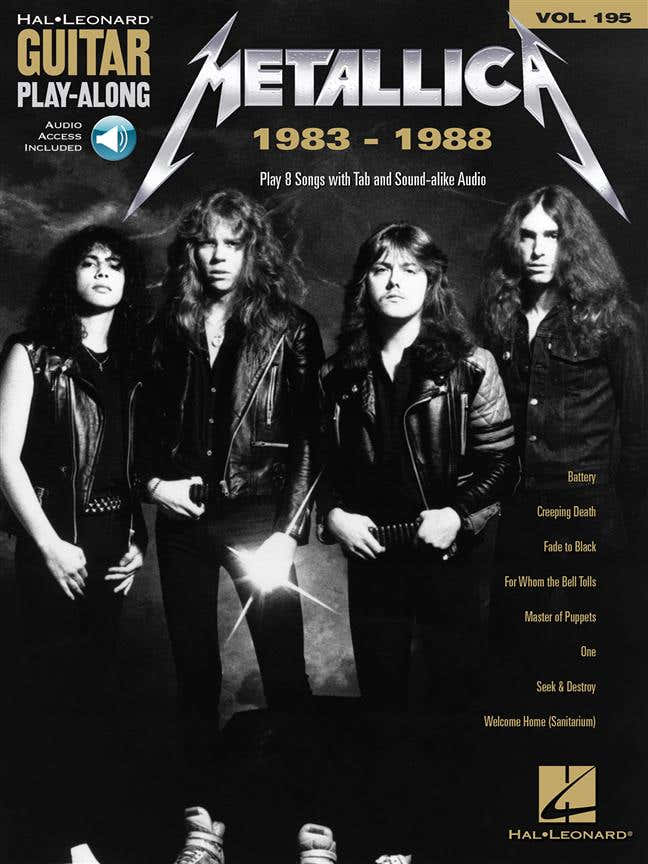 Metallica 1983-1988 - Hal Leonard Guitar Play Along Vol.195