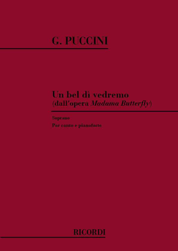 PUCCINI G. - UN BEL DI' VEDREMO - CHANT ET PIANO