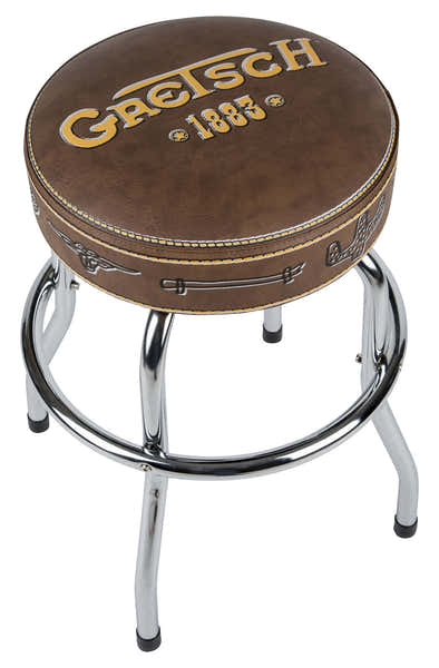 Gretsch Guitars 1883 Taburete de bar con logotipo, 25"