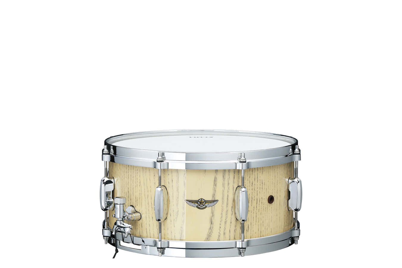 STAR WALNUT 14X6.5 SNARE DRUM ANTIQUE WHITE JAPANESECHESTNUT