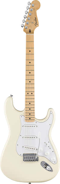 Standard Stratocaster MN Golpeador Blanco Olympic White
