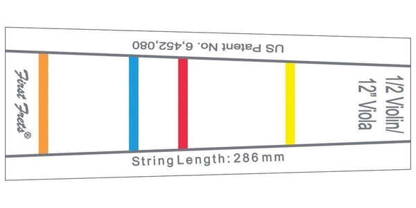 Marcas Para Diapasón First Fret 33 MM Para Violín 3/4 Y Viola 33 CM (13")