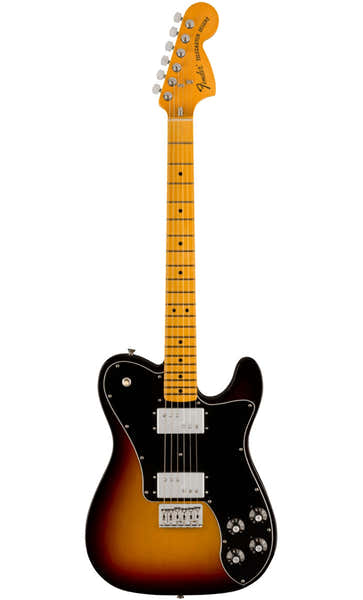 Telecaster 1975 Deluxe American Vintage II MN Sunburst de 3 colores