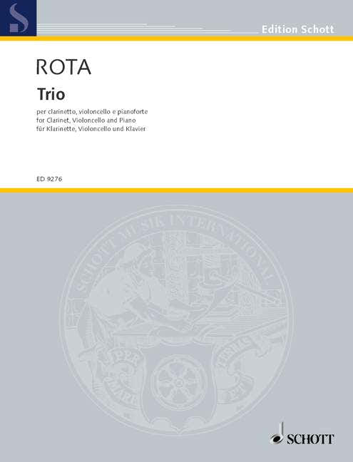 ROTA NINO - TRIO - CLARINET CELLO AND PIANO
