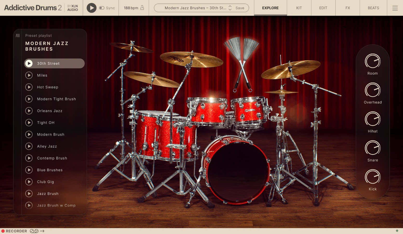 Addictive Drums 2 Modern Jazz Escobillas ADpak